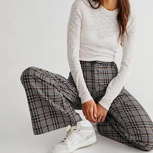 Free People Plaid Jules Pants